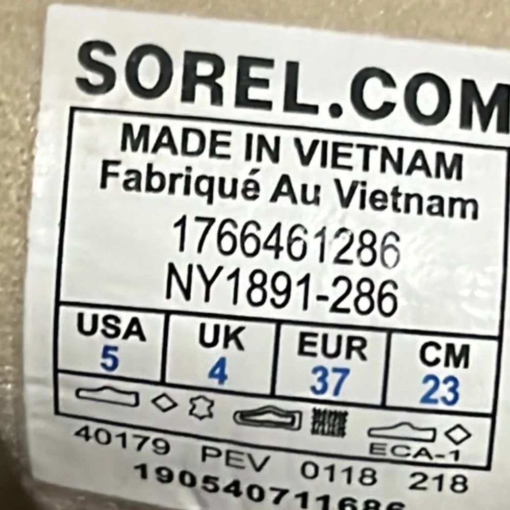 Sorel authentic signature
